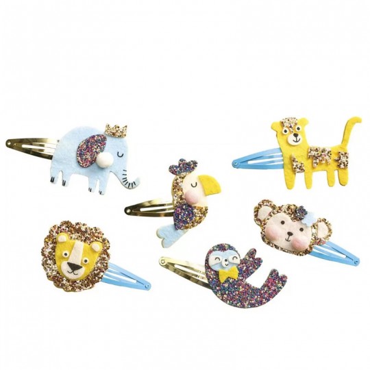 6 Barrettes à créer Exotic Animals Les Premiers Ateliers Bijoux - Janod Janod - 1