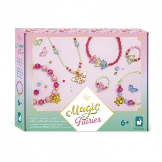6 Bijoux Papillons à créer Magic Fairies - Janod Janod - 2