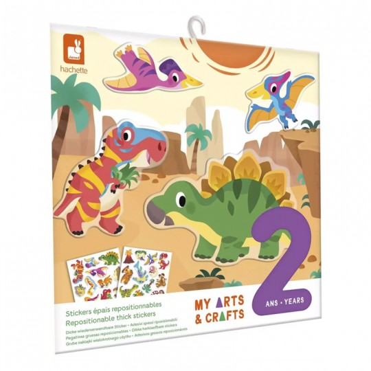 Stickers épais repositionnables Dinos 2 ans My Arts & Crafts - Janod Janod - 2