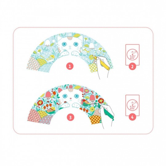 Eventail à colorier Koneko Do it Yourself - Djeco Djeco - 4