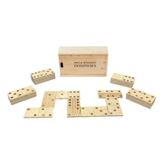 Dominos Géants 25cm - Caisse en bois Uber Games - 1