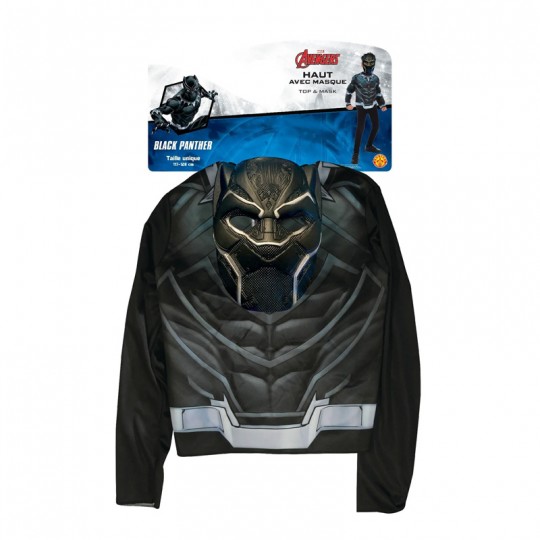Déguisement Top classique Black Panther + masque 5-8 ans - Rubies Rubies - 2