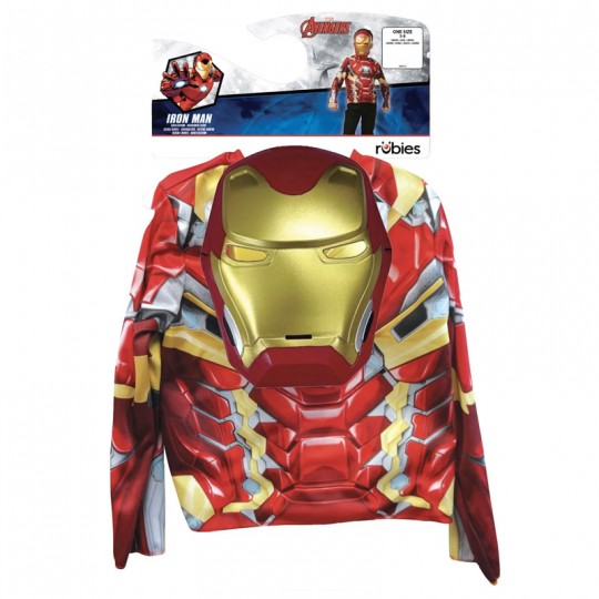 Déguisement Top classique Iron Man + masque 5-8 ans - Rubies Rubies - 2