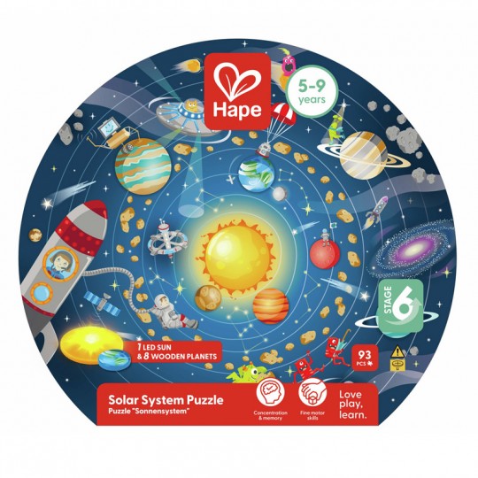 Puzzle XXL système solaire 93 pcs - Hape Hape - 1