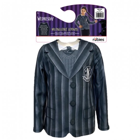 Déguisement Top et accessoire Mercredi 9-13 ans - Rubies Rubies - 2