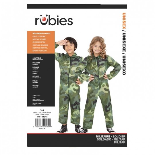 Déguisement Entrée de gamme Militaire 8-10 ans - Rubies Rubies - 1