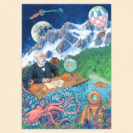 Puzzle 1000 pcs Jules Verne : La Galerie des Légendes Miraludo - 7