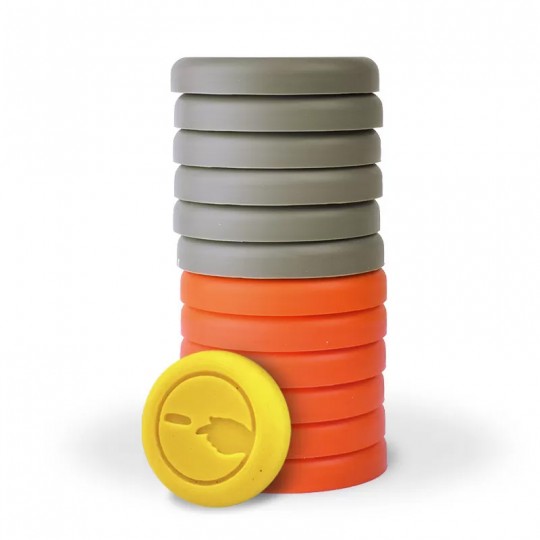 Silicon'Palet, Le jeu de palets en silicone Gris et Orange) - Cadetel Cadetel - 1