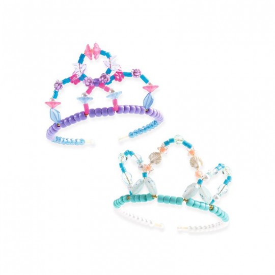 Coffret Oh ! Les Perles Duo de tiares Bleu - Djeco Djeco - 1
