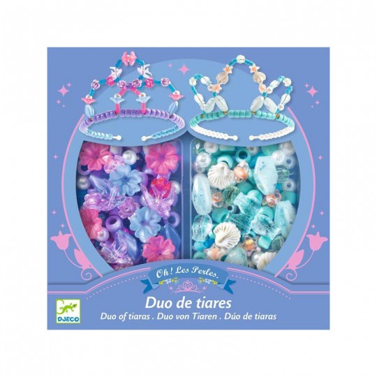 Coffret Oh ! Les Perles Duo de tiares Bleu - Djeco Djeco - 2