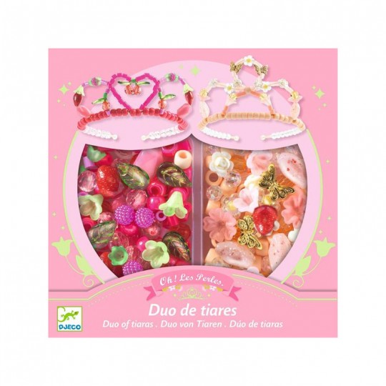 Coffret Oh ! Les Perles Duo de tiares Rose - Djeco Djeco - 2