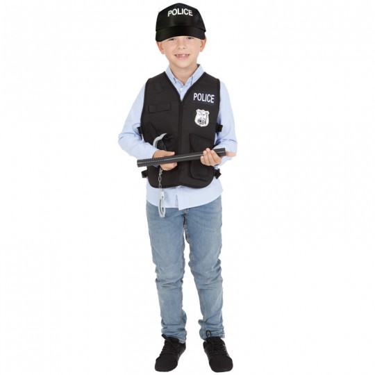 Top luxe et accessoires policier 5-8 ans - Rubies Rubies - 1