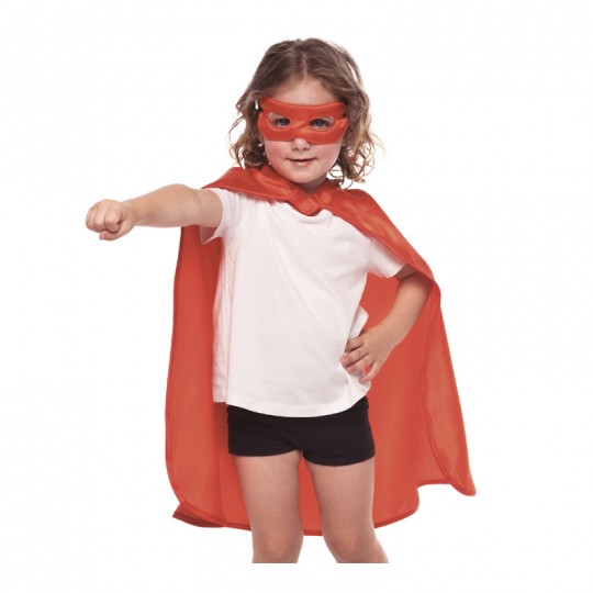 Cape et masque super héro rouge TU - Rubies Rubies - 2