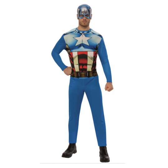 Déguisement entrée de gamme adulte Captain America XL - Rubies Rubies - 1