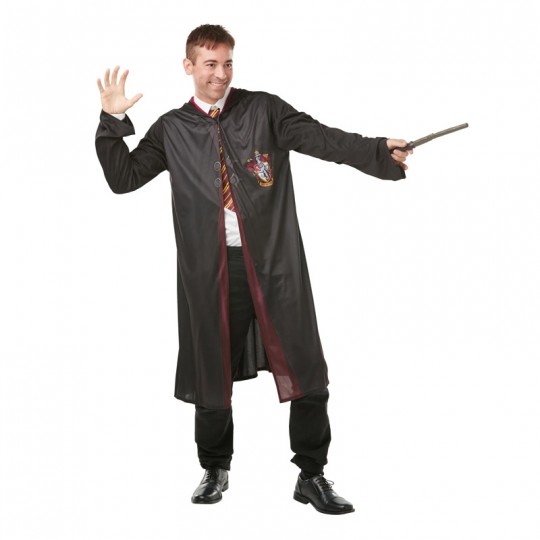 Déguisement classique adulte Harry potter avec baguette et cravate Standard - Rubies Rubies - 1