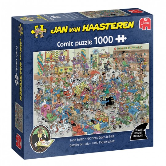 Puzzle 1000 pcs Jan van Haasteren : Bataille de Ludo - Jumbo Jumbo Games - 1