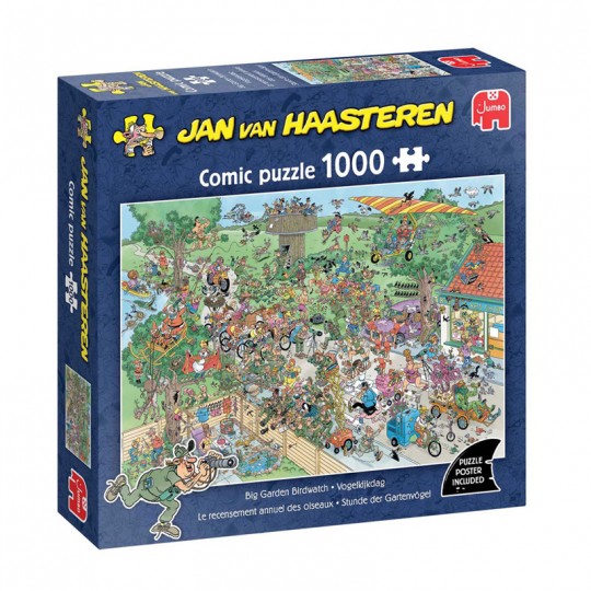 Puzzle 1000 pcs Jan van Haasteren : Le recensement annuel des oiseaux - Jumbo Jumbo Games - 1