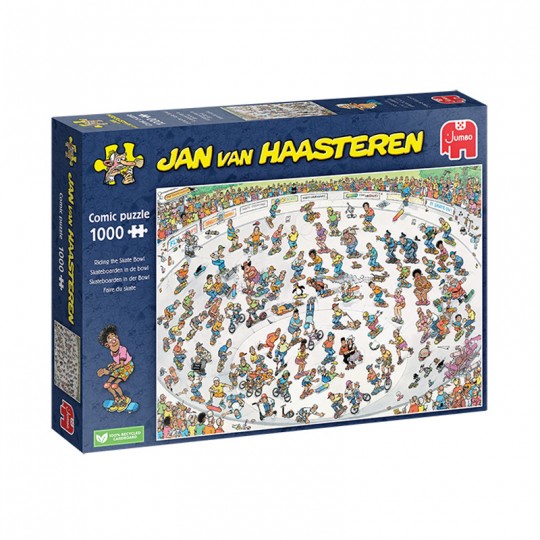 Puzzle 1000 pcs Jan van Haasteren : Faire du skate - Jumbo Jumbo Games - 1