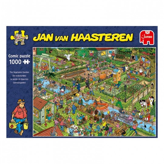 Puzzle 1000 pcs Jan van Haasteren : Le jardin de légumes - Jumbo Jumbo Games - 1