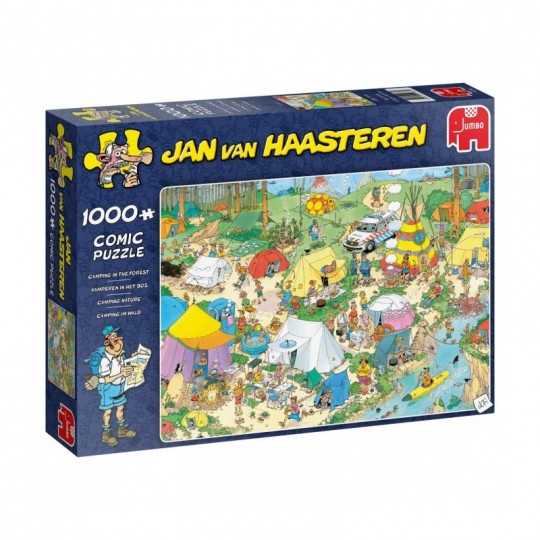 Puzzle 1000 pcs Jan van Haasteren : Camping nature - Jumbo Jumbo Games - 1