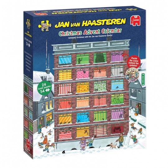 Puzzle 24 x 54 pcs Jan van Haasteren : Calendrier de l'avent - Jumbo Jumbo Games - 1