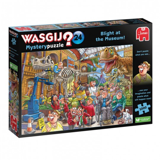 Puzzle 1000 pcs Wasgij Mystery 24 : Panique au Musée! - Jumbo Jumbo Games - 1