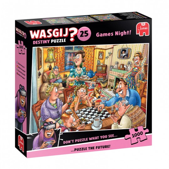 Puzzle 1000 pcs Wasgij Destiny 25 : Soirée de jeux ! - Jumbo Jumbo Games - 1
