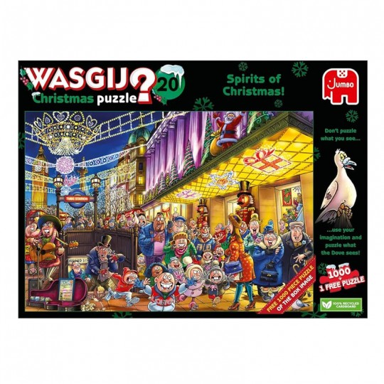 Puzzle 2x1000 pcs Wasgij Christmas 20 : Les esprits de Noël ! - Jumbo Jumbo Games - 1