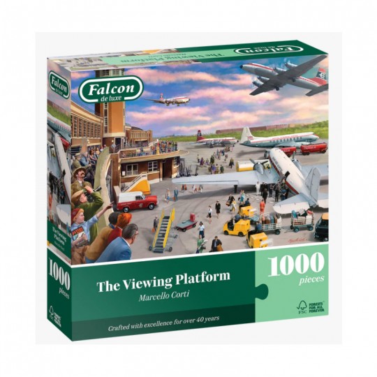 Puzzle 1000 pcs Falcon : The Viewing Platform - Jumbo Jumbo Games - 1