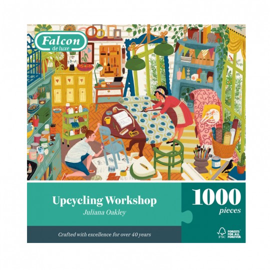 Puzzle 1000 pcs Falcon : Upcycling Workshop - Jumbo Jumbo Games - 1