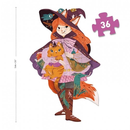 Puzzle Maxi Géant 36 pcs Lily la sorcière - Djeco Djeco - 1