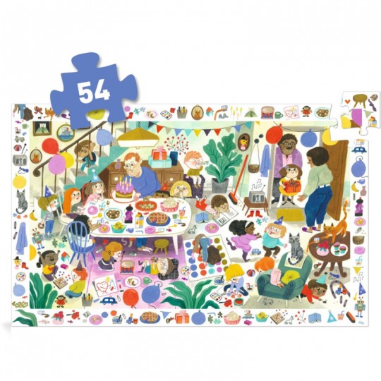 Puzzle Observation 54 pcs La Fête d'Anniversaire - Djeco Djeco - 2
