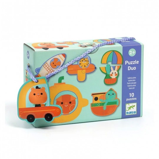 Puzzle Duo Véhicules - Djeco Djeco - 1