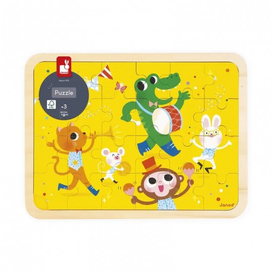 Puzzle en bois 24 pcs C'est la fête - Janod Janod - 1