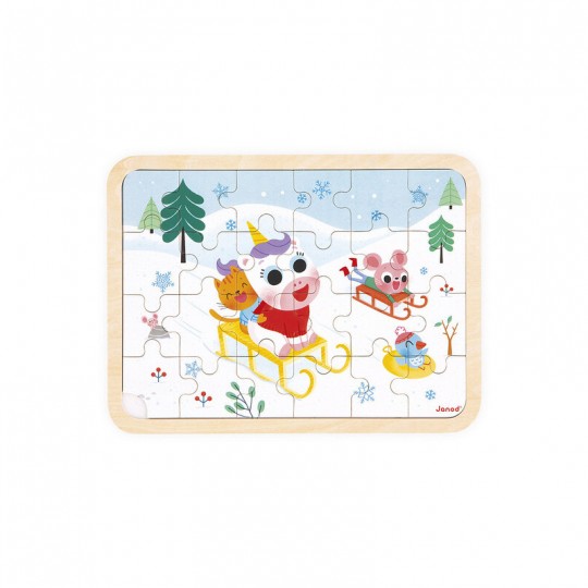 Puzzle en bois 24 pcs À la montagne - Janod Janod - 1