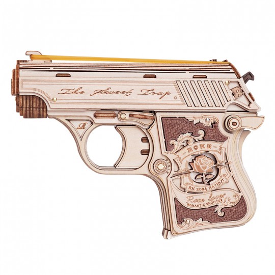 Mini Gun Justice Guard - Puzzle 3D Mécanique en bois Rokr Rokr - 2