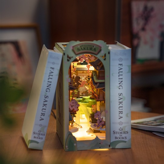 Falling Sakura - Book Nook Rolife Rolife - 3