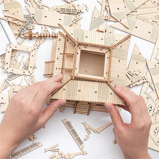 Pagode à 5 étages - Puzzle 3D en bois Rolife Rolife - 5
