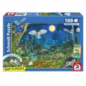 Puzzle 100 pcs Animaux de la forêt la nuit - Schmidt Schmidt - 1 Puzzle 100 pcs Animaux de la forêt la nuit - Schmidt Schmidt - 1