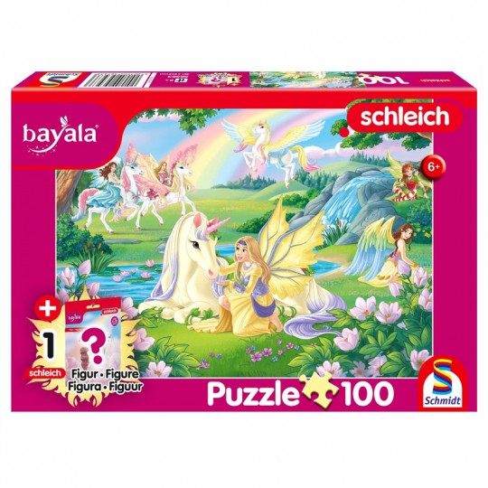 Puzzle 100 pcs avec une figurine bayala : Licornes magiques - Schmidt Schmidt - 1