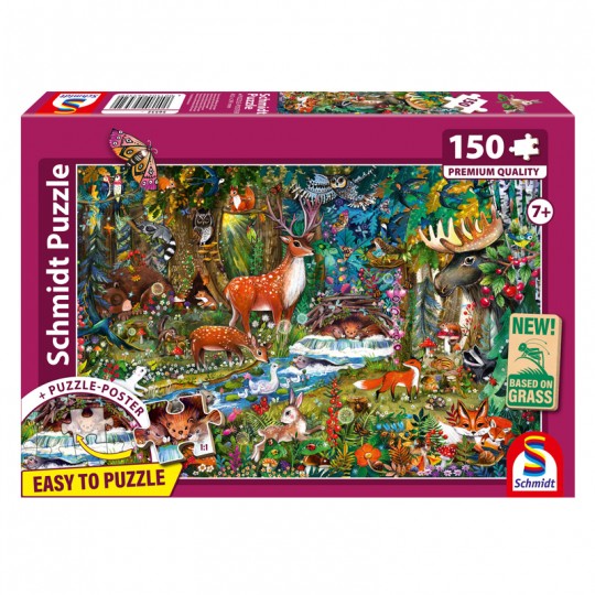 Puzzle 150 pcs Animaux des forêts d'Europe - Schmidt Schmidt - 1
