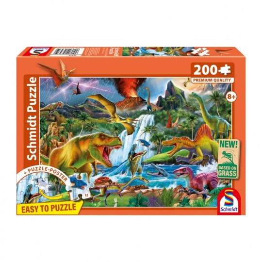 Puzzle 200 pcs Fascinants Géants Préhistoriques - Schmidt Schmidt - 1