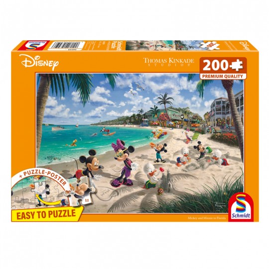 Puzzle Disney 200 pcs Mickey & Minnie en Floride - Schmidt Schmidt - 1