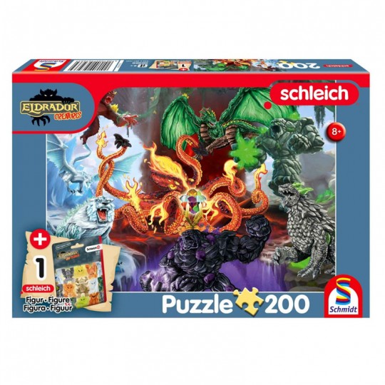 Puzzle 200 pcs avec figurine Créatures d'Eldrador : Créatures méchantes - Schmidt Schmidt - 1