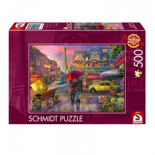 Puzzle 500 pcs Magie de la pluie à Paris - Schmidt Schmidt - 1