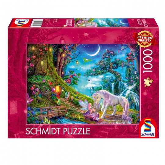 Puzzle 1000 pcs Là où la licorne et l'elfe se disent bonne nuit - Schmidt Schmidt - 1