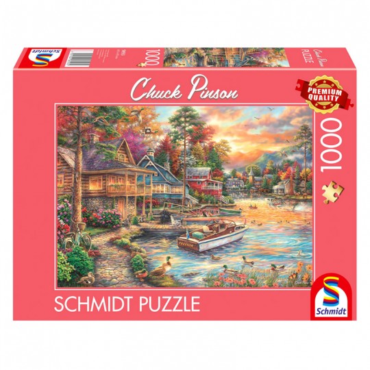 Puzzle 1000 pcs Rive dorée au crépuscule - Schmidt Schmidt - 1