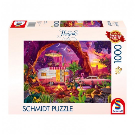 Puzzle 1000 pcs Camping paradisiaque dans le désert - Schmidt Schmidt - 1