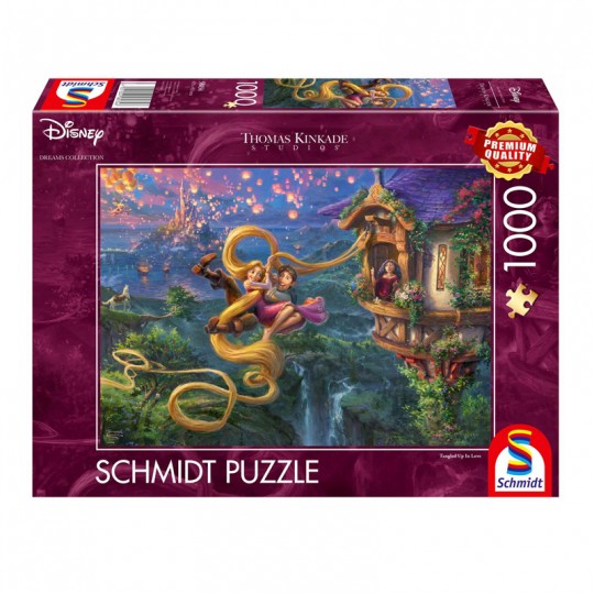 Puzzle Disney 1000 pcs Raiponce : À la poursuite de l'Amour - Schmidt Schmidt - 1