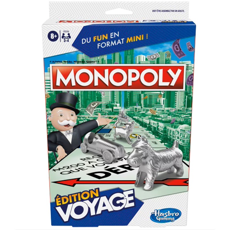 Boite de Monopoly édition Voyage- Hasbro